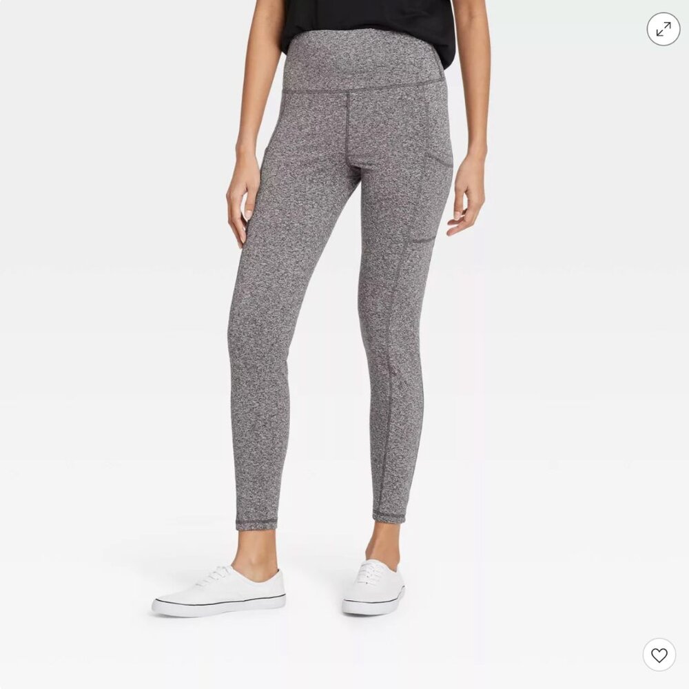 Women's High Waisted Stash Pocket Leggings - A New Day™